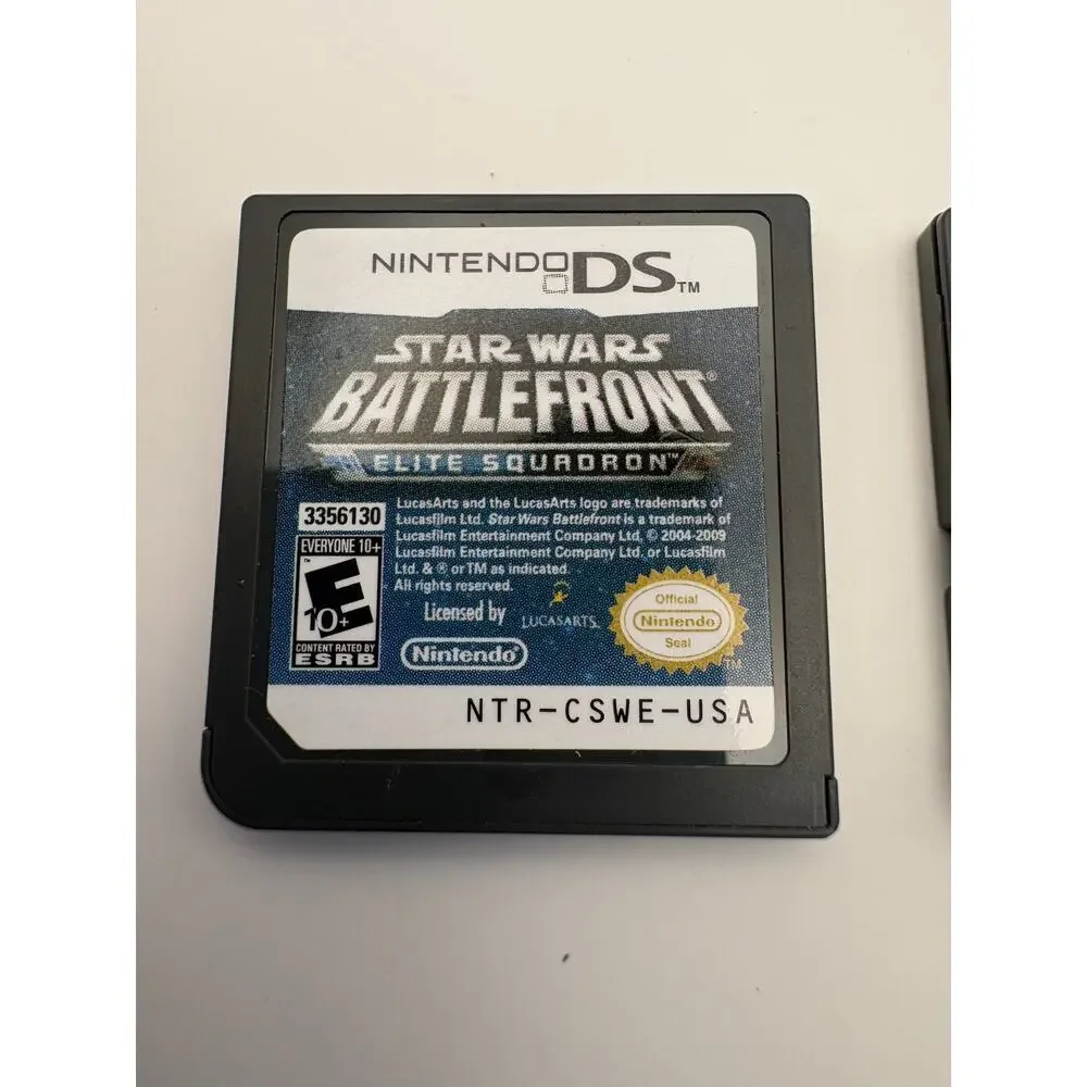 Nintendo DS Star Wars Bundle Battlefront Elite Squadron Lethal Tested Authentic
